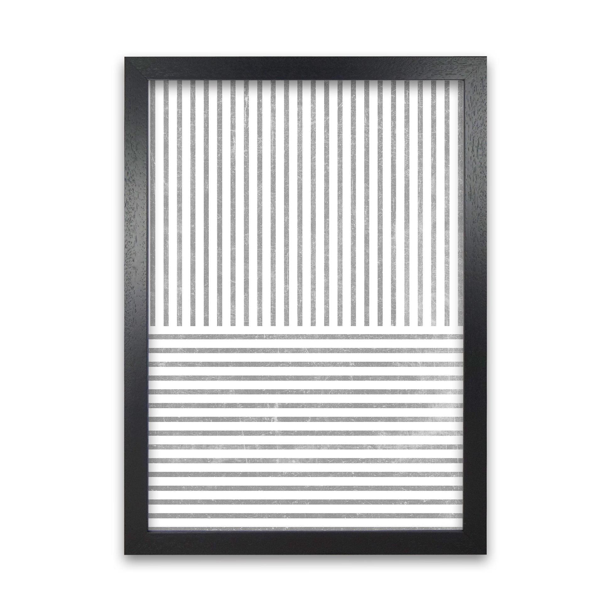 Mid Century Texture Lines C Black Grain