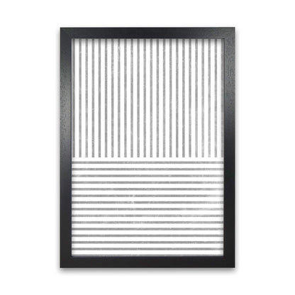 Mid Century Texture Lines C Black Grain
