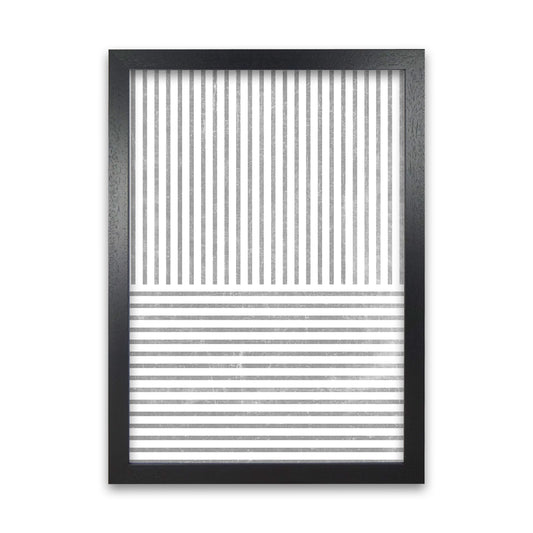 Mid Century Texture Lines C Black Grain
