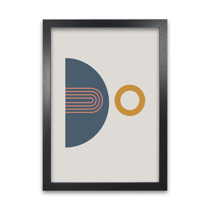 Mid Century Modern Prints on Grey B Black Grain