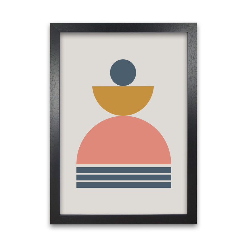 Mid Century Modern Prints on Grey C Black Grain
