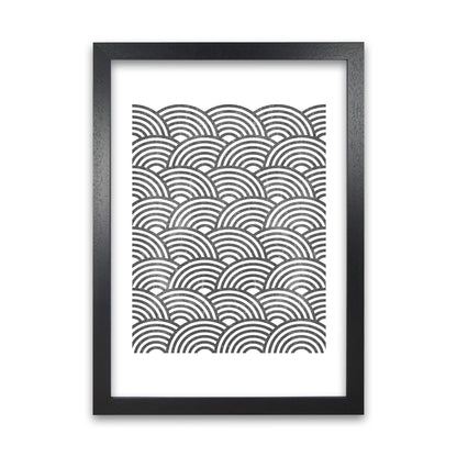 Art Deco Grunge Original Black Grain