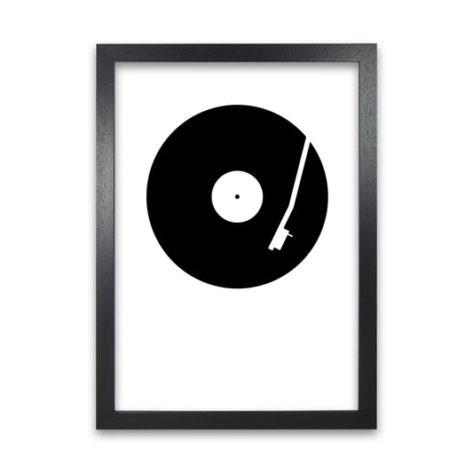 Black and White Abstract Vinyl Black Grain