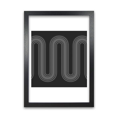 Black and White Line Art Black Grain