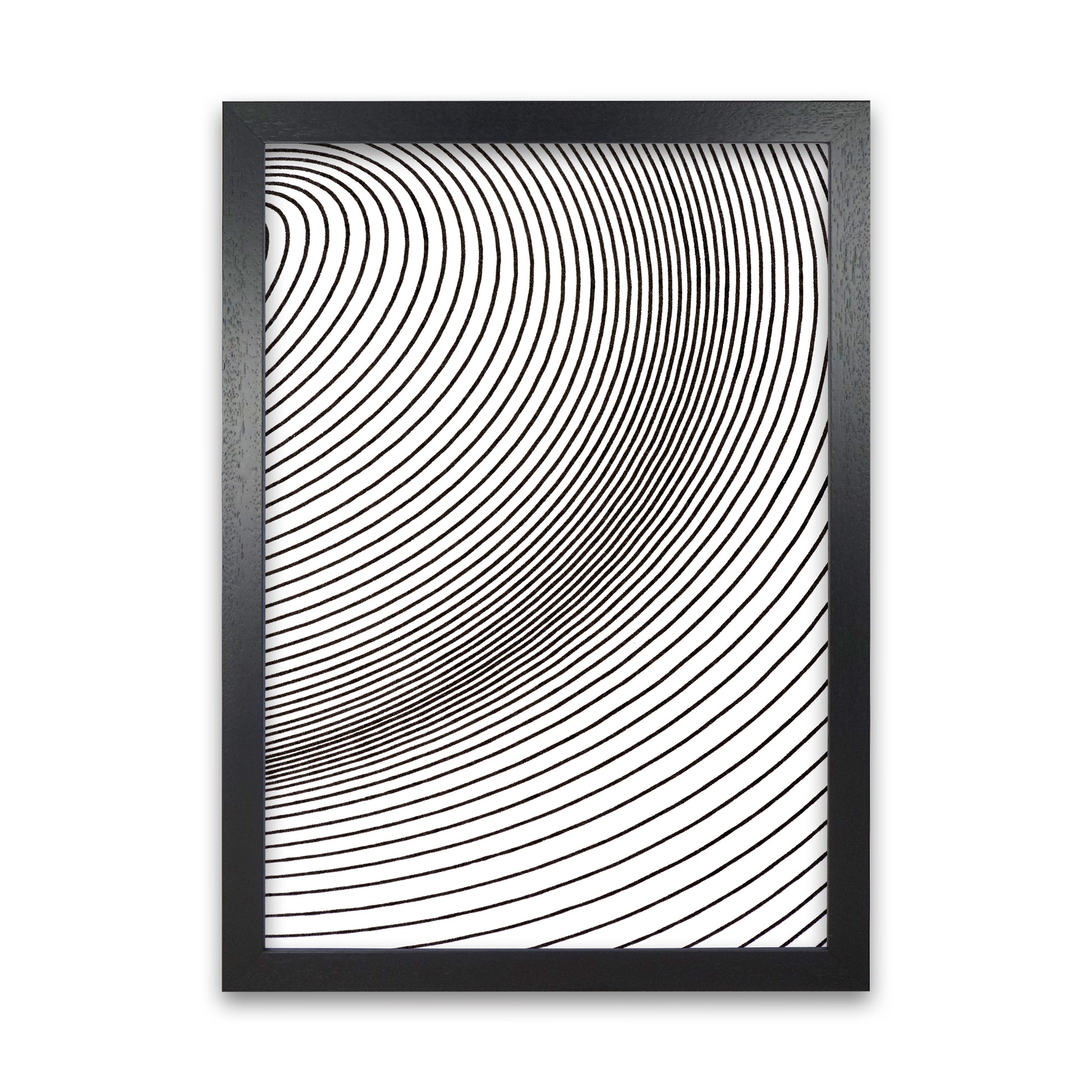 Black and White Line Drawing Black Grain