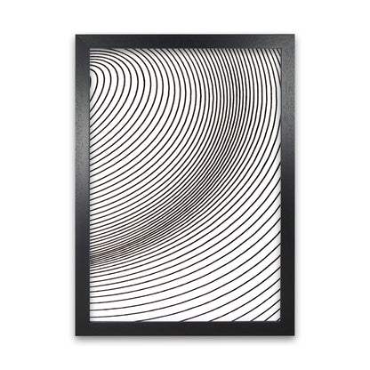 Black and White Line Drawing Black Grain