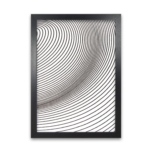 Black and White Line Drawing Black Grain