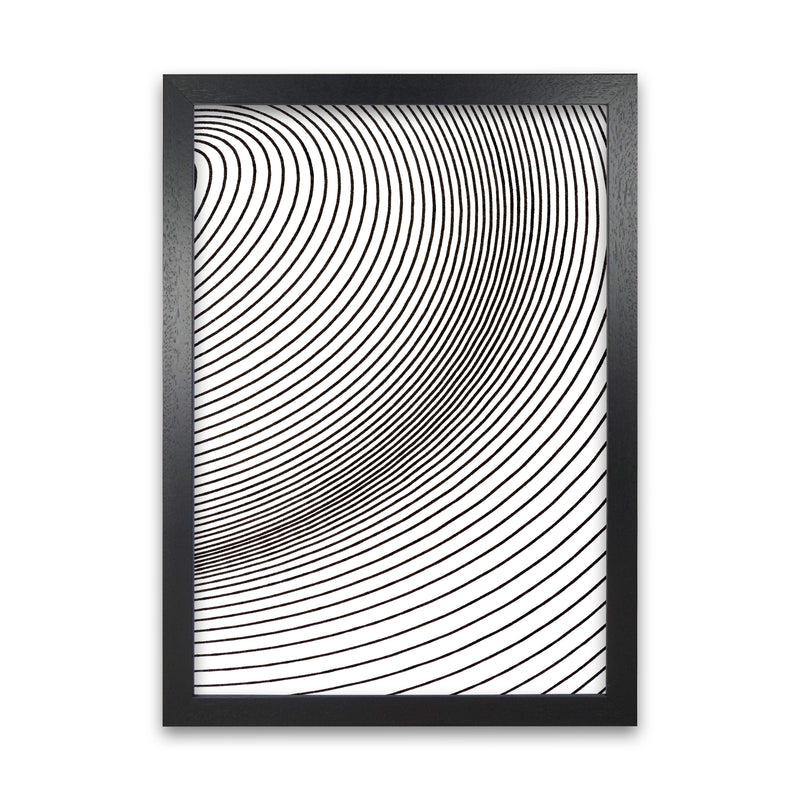 Black and White Line Drawing Black Grain