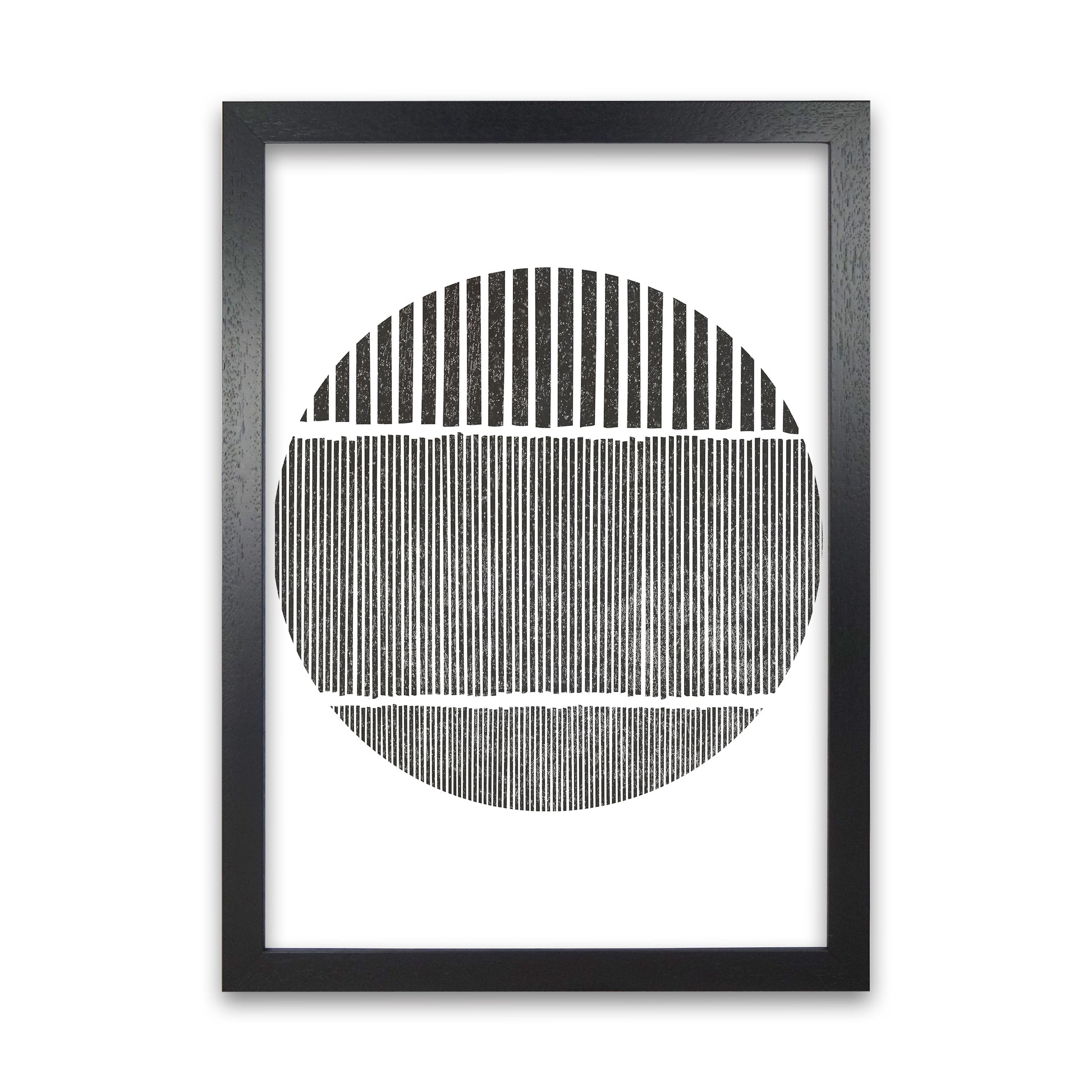 Black and White Lines in Black Grain