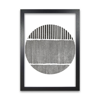 Black and White Lines in Black Grain