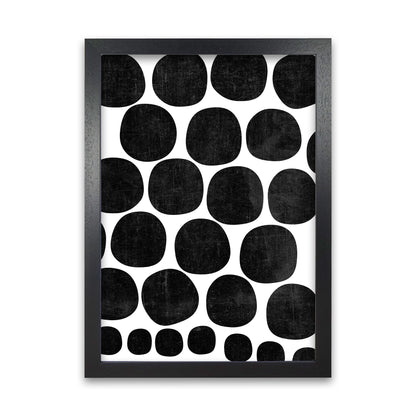 Black Grunge Circles Original Black Grain