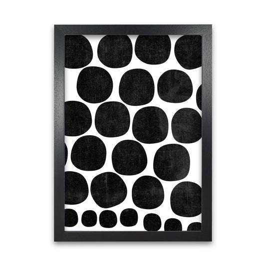 Black Grunge Circles Original Black Grain