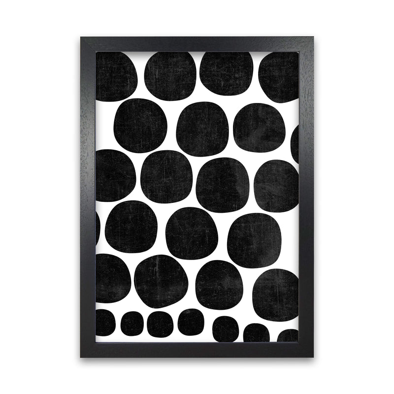 Black Grunge Circles Original Black Grain