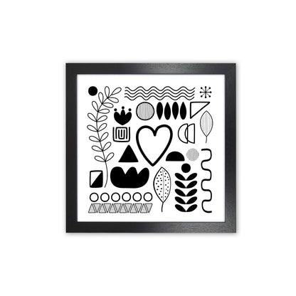 BW Scandi Shapes Square Original Black Grain