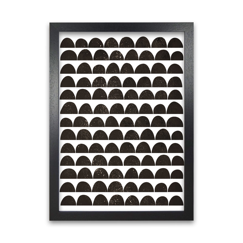 Half Moon Black Texture Original Black Grain