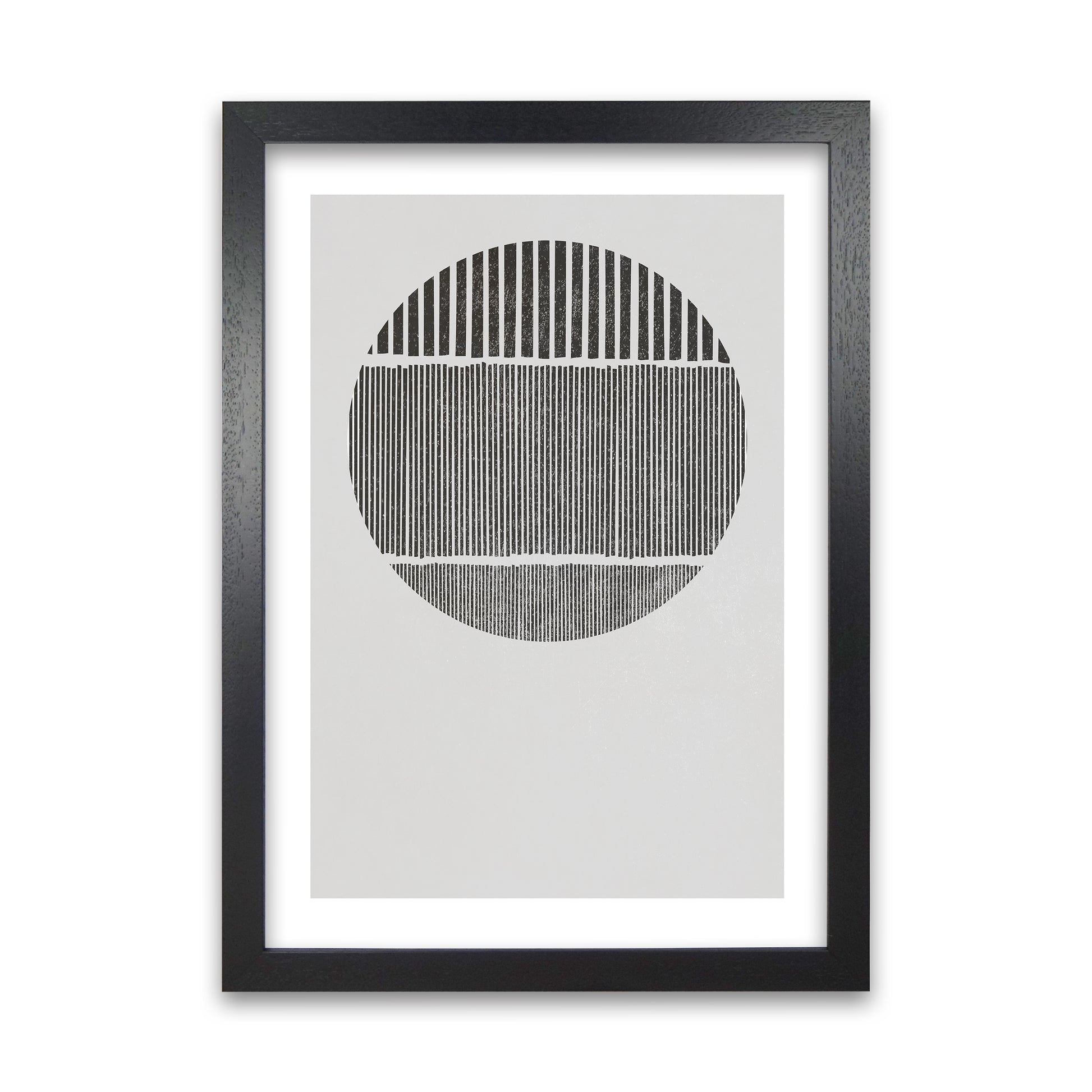 Mid Century Black and White Black Grain