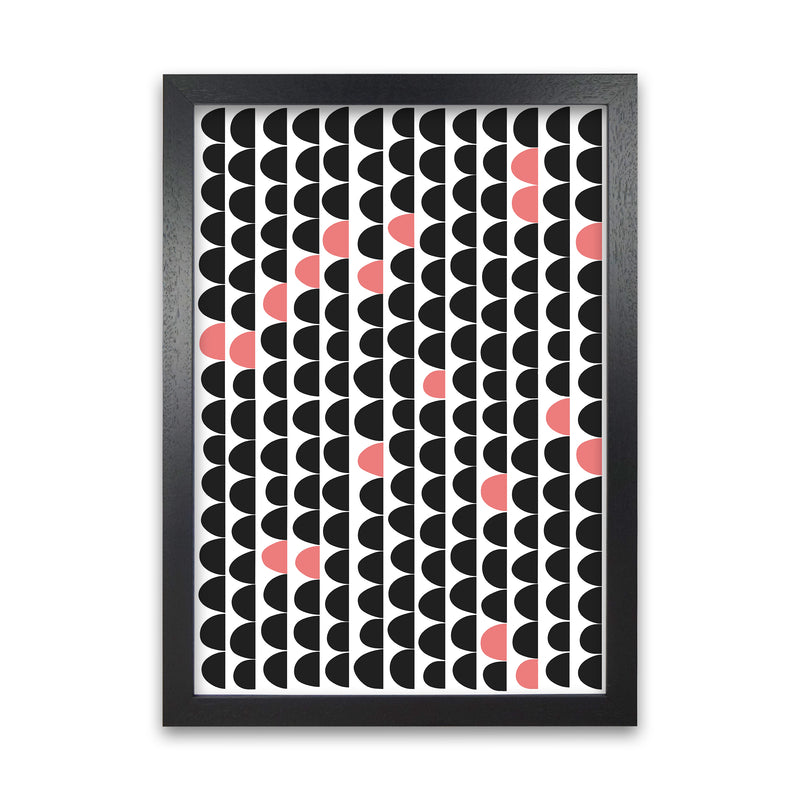 Minimal Mid Century Original Black Grain