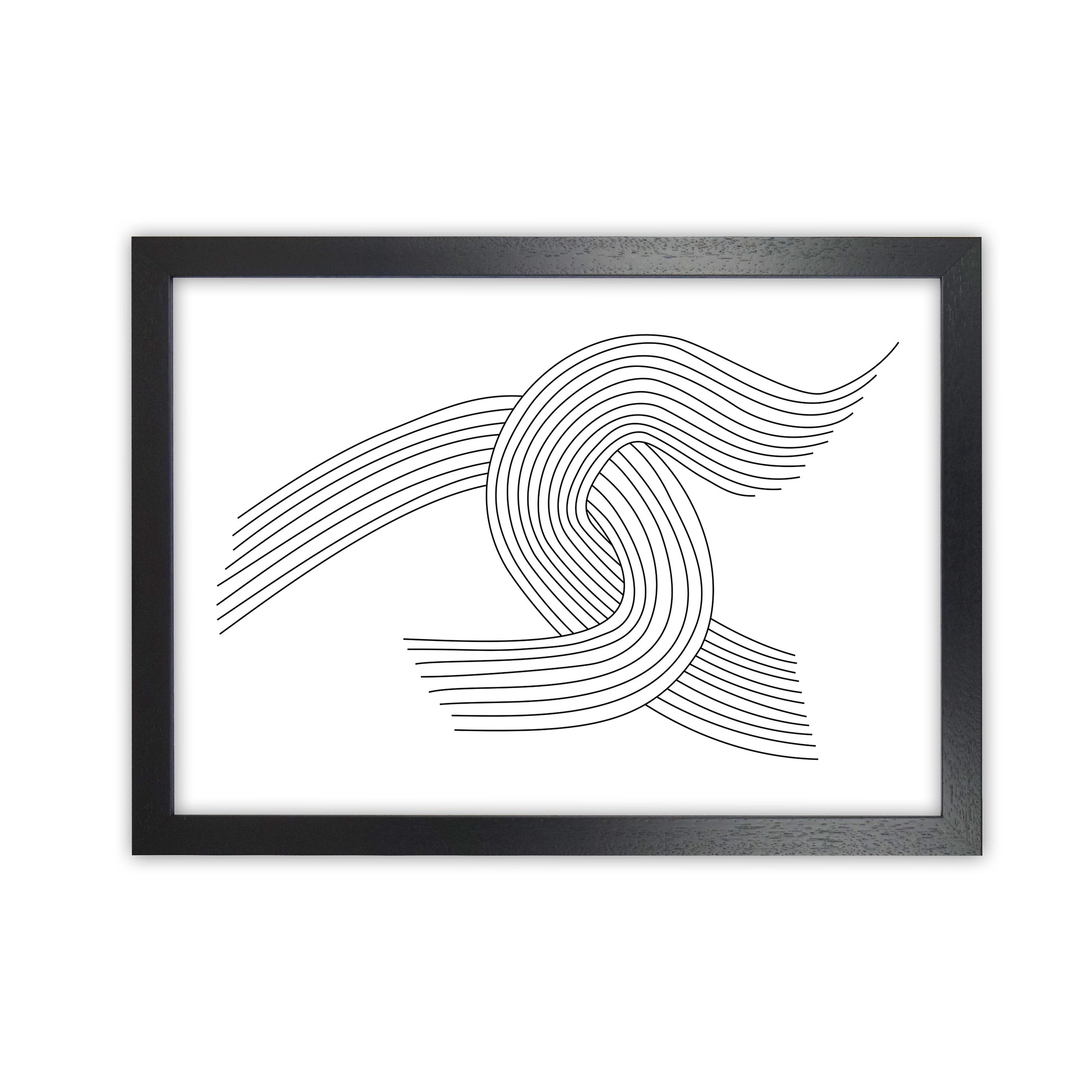 Minimalist Line Drawing Print Original Black Grain