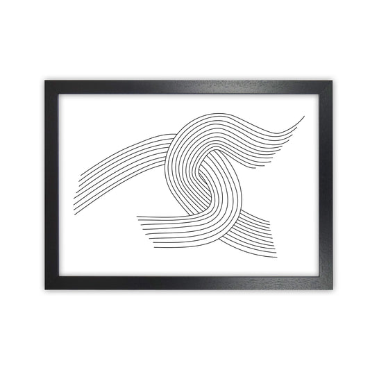 Minimalist Line Drawing Print Original Black Grain