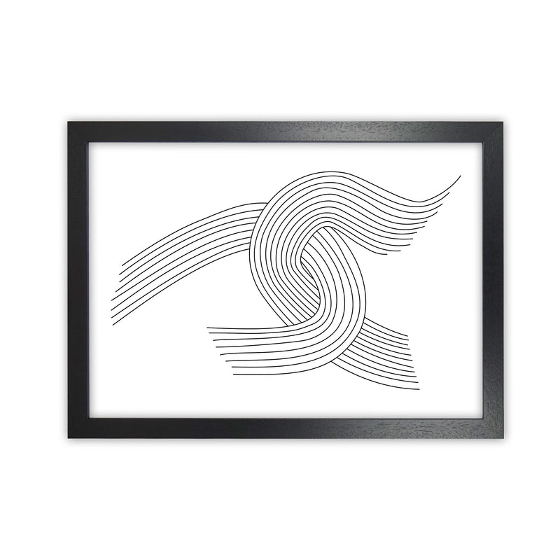 Minimalist Line Drawing Print Original Black Grain