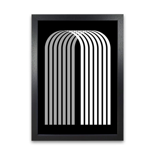 Modern BW Geometric Original Black Grain