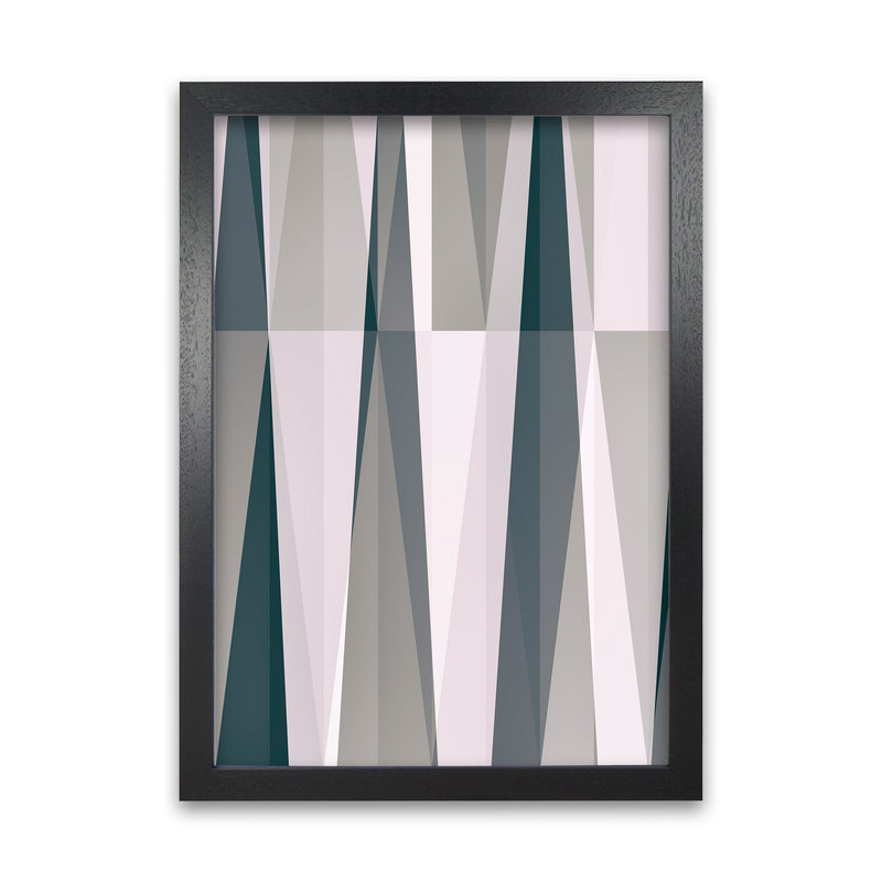 Mono Triangles Abstract Original Black Grain
