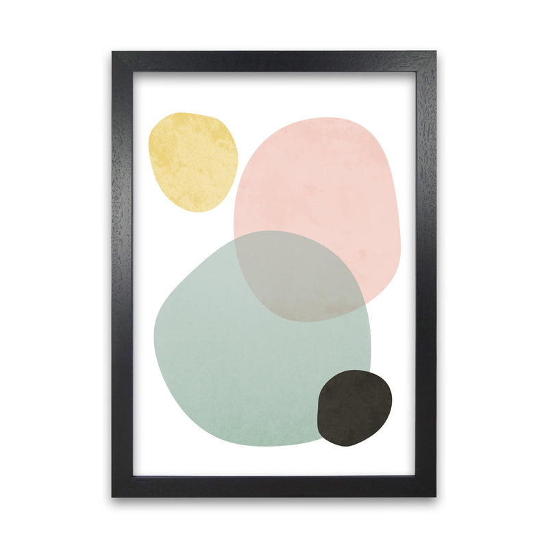 Abstract Pastel Original Black Grain
