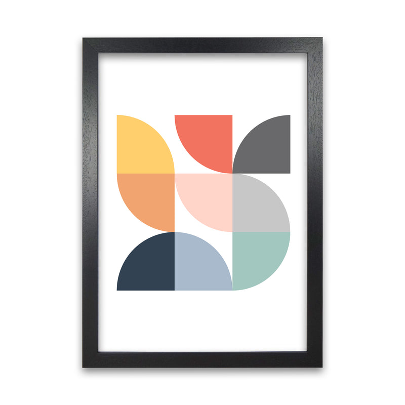 Scandi Quarter Circles Original Black Grain