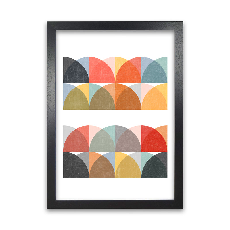Scandinavian Colorful Geo Original2 Black Grain