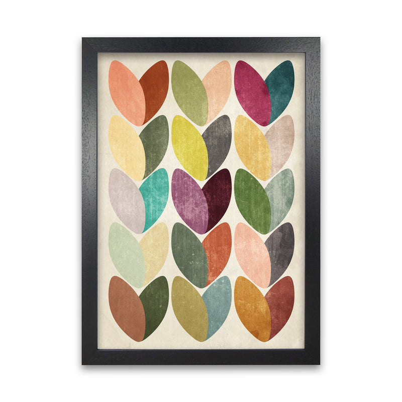 Scandinavian Wall Art on Grey Black Grain