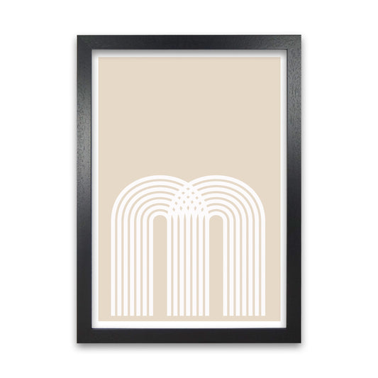 Art Deco Neutral Original Black Grain