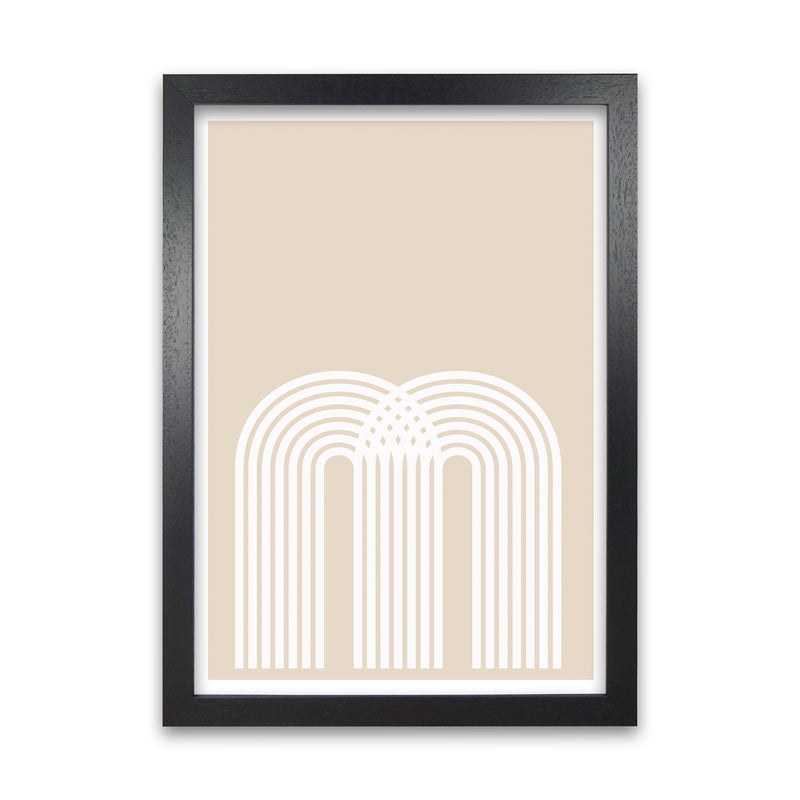 Art Deco Neutral Original Black Grain