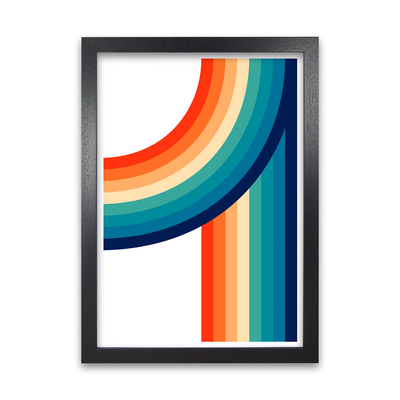 Rainbow Curve Two Original Black Grain