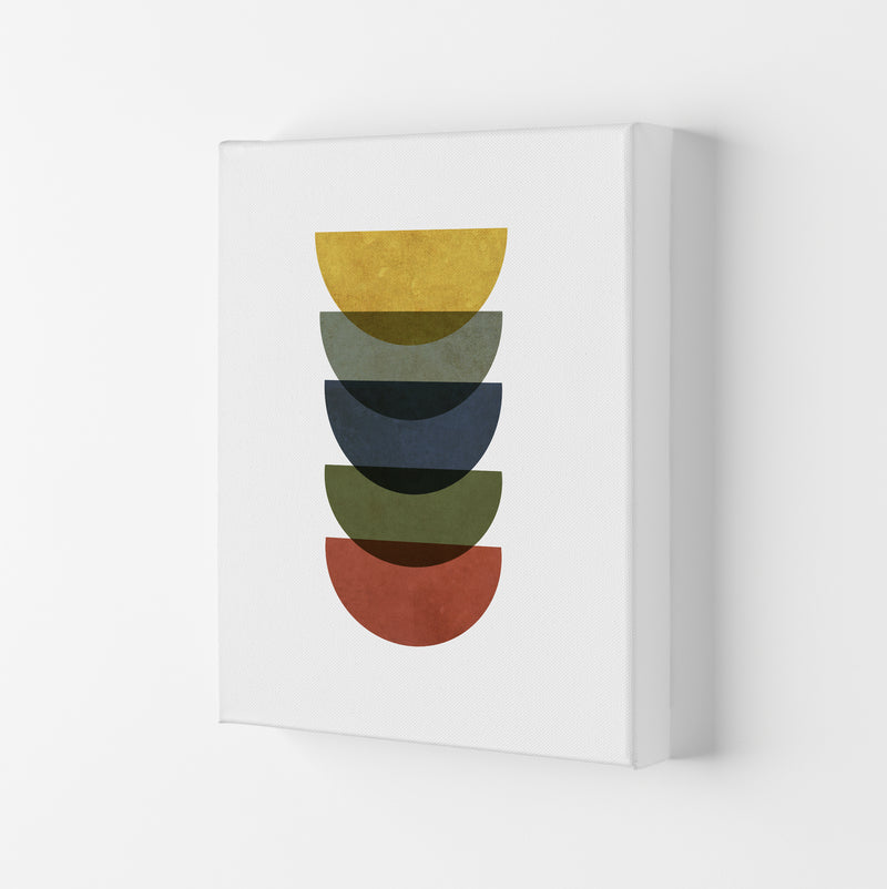 Mid Century Rainbow Grunge Original Canvas