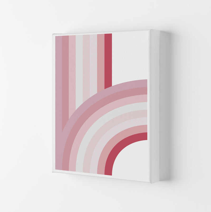 Pink Nursery Rainbow Wall Art Canvas