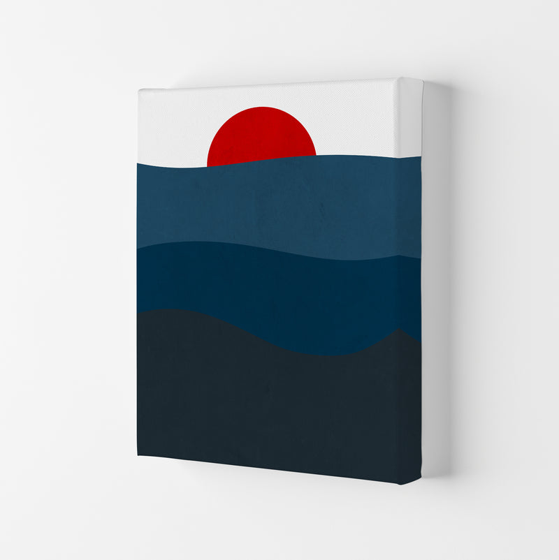 Red Blue Sunset Original Canvas
