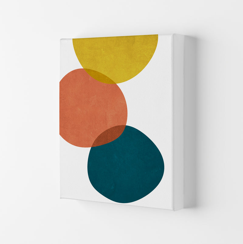 Yellow Red Blue Abstract Original Canvas