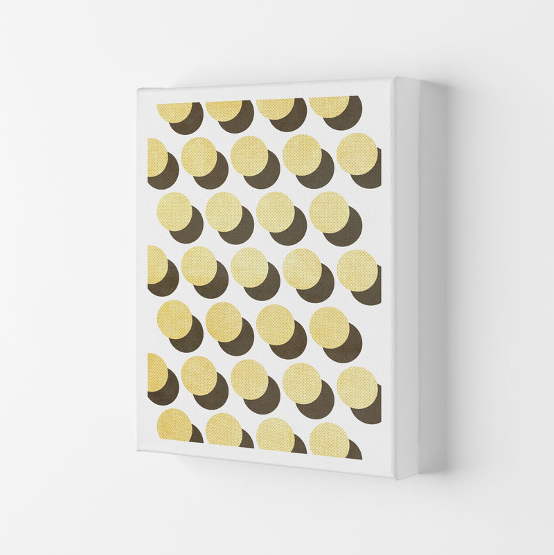 Half Tone Yellow Abstract Original Canvas