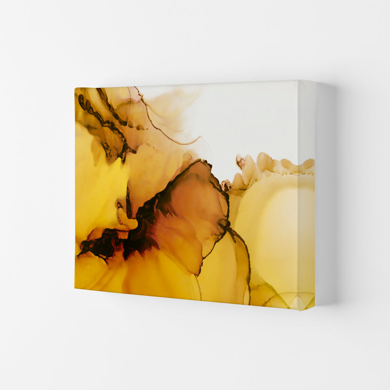 Yellow Watercolor Abstract Original Canvas