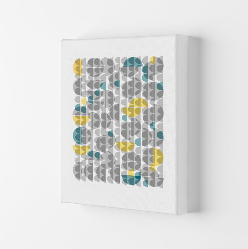Geometric Grey and Yellow B Original Canvas