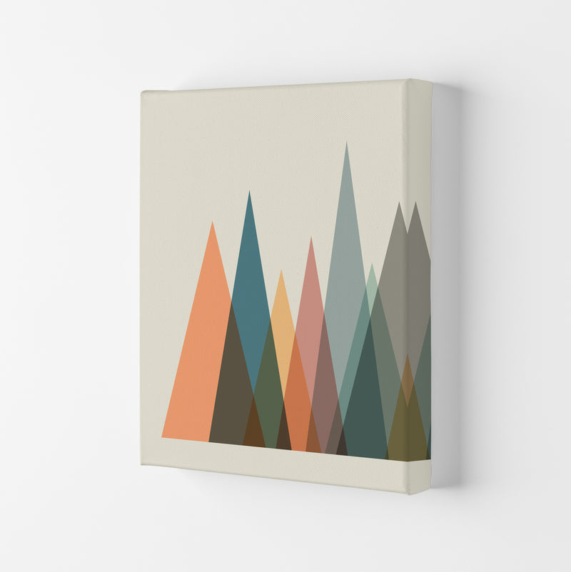 Mid Century Abstract Pair A Original Canvas