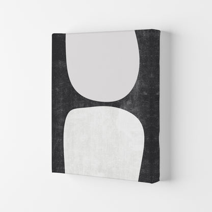 Mid Century Black and White Grunge Wall Art B
