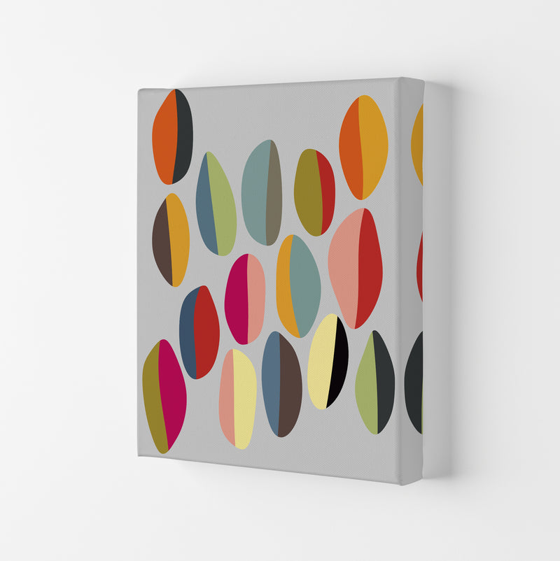 Mid Century Half Pebbles Pair Two B Canvas