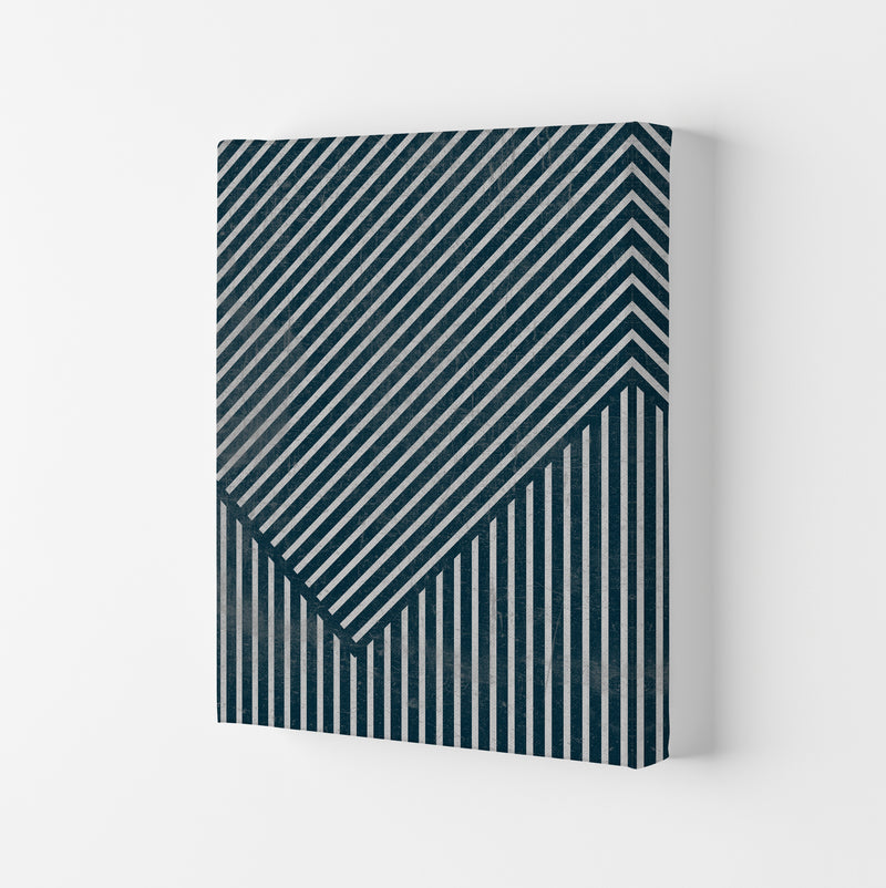 Navy Blue Set of 2 Abstract B Canvas