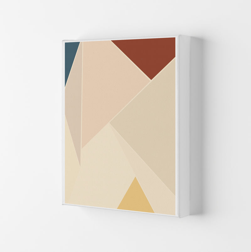 Colour Block Mid Century Art Print A Canvas