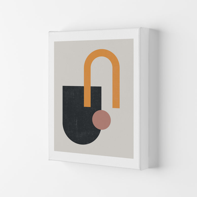 Mid Century Shapes Wall Art Print A Canvas