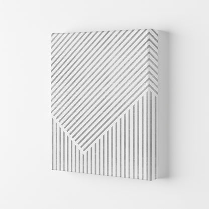 Mid Century Texture Lines A Canvas