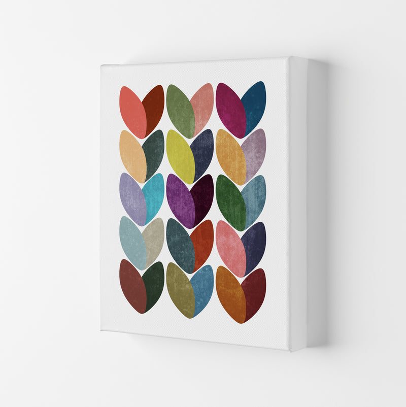 Scandinavian Hearts Wall Art Print A Canvas