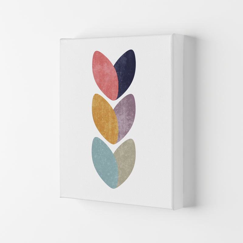 Scandinavian Hearts Wall Art Print B Canvas