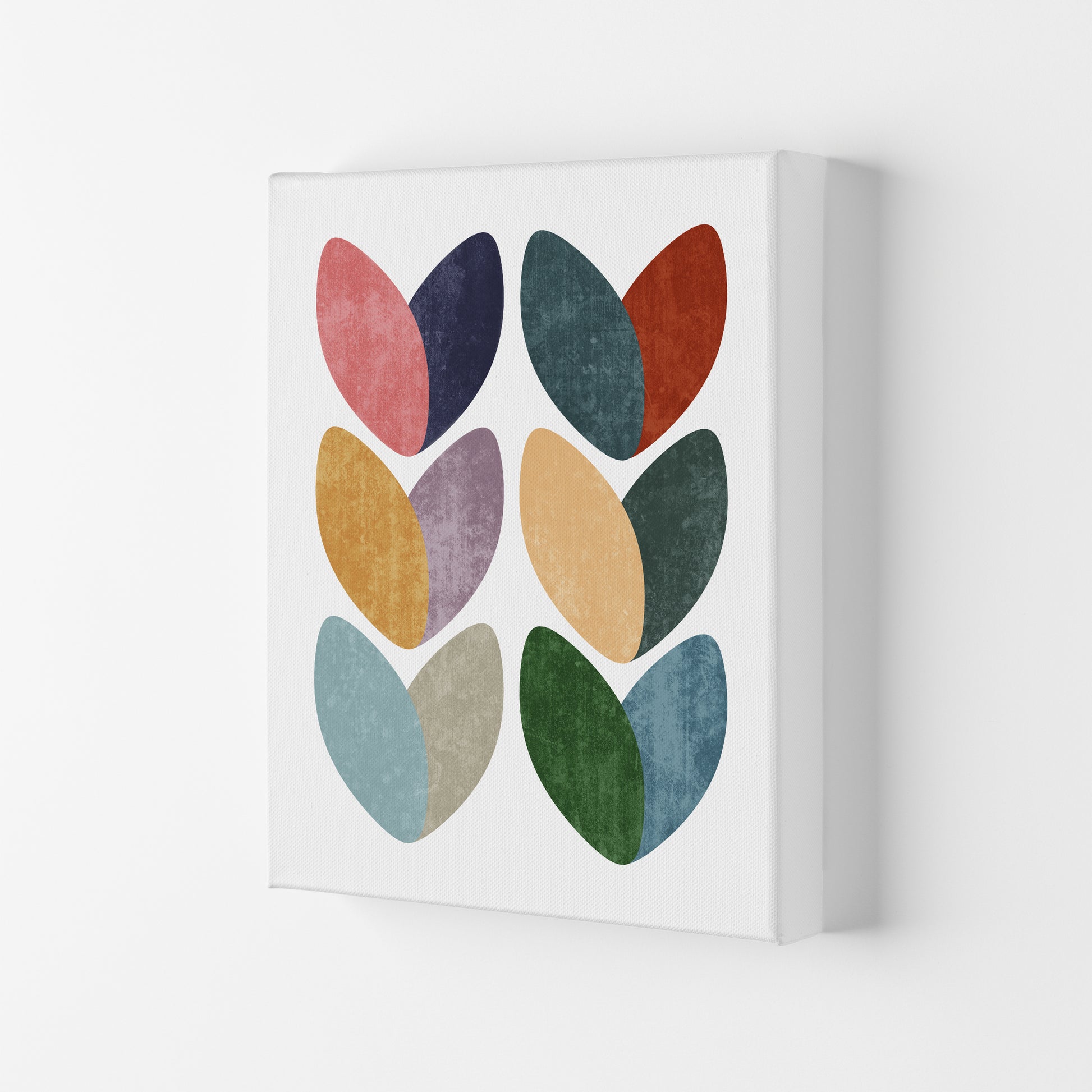 Scandinavian Hearts Wall Art Print C Canvas